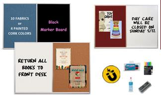 Open Face Combo Boards | Cork Boards & Magnetic Dry Erase Boards (METAL FRAMED)