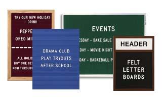 Open Face Changeable Letter Boards | Felt And Vinyl Boards