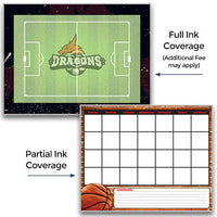 MAGNETIC 12x12 WHITE BOARD DRY ERASE BOARD | ADDITIONAL FEES MAY APPLY FOR IMAGES WITH FULL INK COVERAGE
