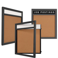 36 x 48 SwingFrame Metal Framed Designer Bulletin Boards w Personalized Header