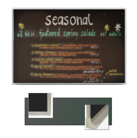 Value Line 11x17 BLACK Chalk Board with Aluminum Frame