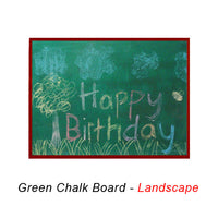 VALUE LINE 36x48 GREEN CHALK BOARD with WOOD FRAME BORDER (SHOWN IN LANDSCAPE ORIENTATION)