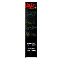 Value Line 12x60 Black Wet Erase Marker Board with Aluminum Frame