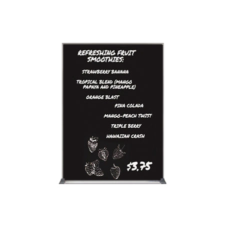 Value Line 30x40 Black Wet Erase Marker Board with Aluminum Frame