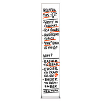 Value Line 12x72 White Dry Erase Marker Board with Aluminum Frame