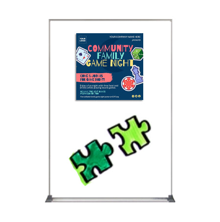 20x30 Magnetic White Dry Erase Marker Board with Aluminum Frame
