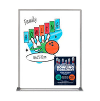 24x30 Magnetic White Dry Erase Marker Board with Aluminum Frame