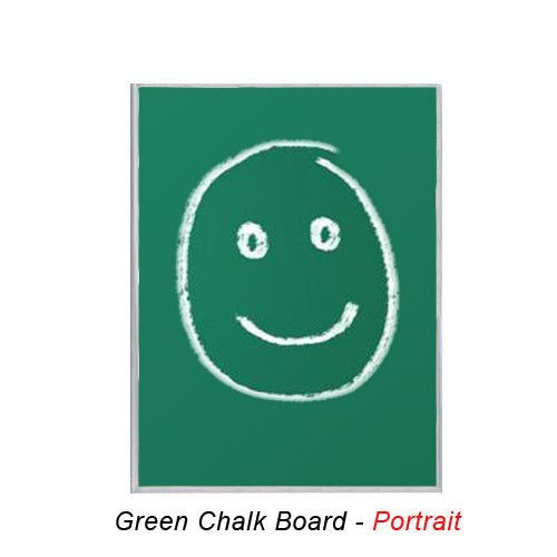 24x72 MAGNETIC GREEN CHALK BOARD with PORCELAIN ON STEEL SURFACE (SHOWN IN PORTRAIT ORIENTATION)