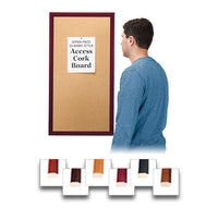 24 x 36 Access Cork Board™ Open Face Wood 353 Framed Bulletin Board