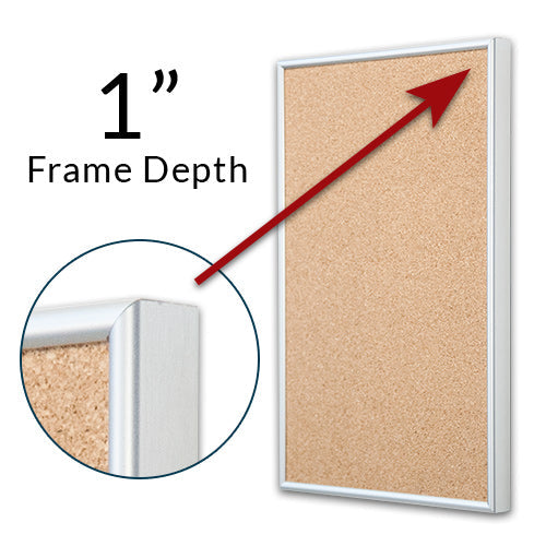 Classic Metal Frame Rounded Profile is 3/8" Wide with Mitered Corners | 1" Deep Frame