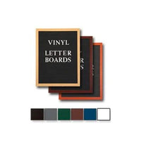 Vinyl Covered Wood Framed Letter Boards with Changeable Letter