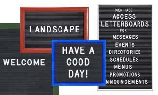 ACCESS LETTERBOARDS | Metal and Wood Framed Boards