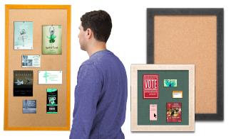 Open Face Classic Wood 361 Framed Cork Boards