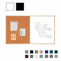 Value Line Combo Board 24x48 Wood Framed Cork Bulletin Marker Board (Open Face with Wood Trim)