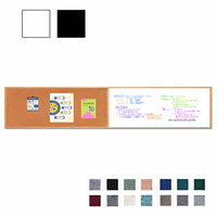 Value Line Combo Board 24x84 Wood Framed Cork Bulletin Marker Board (Open Face with Wood Trim)