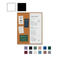 Value Line Combo Board 24x30 Wood Framed Cork Bulletin Marker Board (Open Face with Wood Trim)