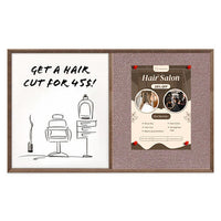 Combo Board 20x16 Decorative Wood Framed Cork Bulletin Marker Board (Open Face with Decorative Wood Trim)