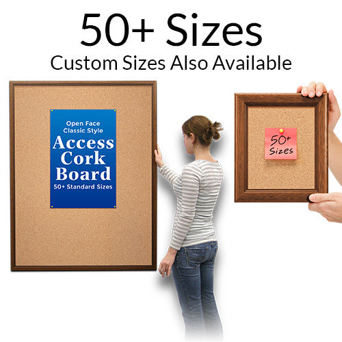 Access Cork Boards 30x72 Available in Over 50 Wood Framed Sizes Plus Custom Sizes