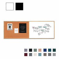 Value Line Combo Board 36x84 Wood Framed Cork Bulletin Marker Board (Open Face with Wood Trim)
