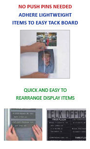 36 x 24 Easy Tack Board Metal Framed | NO PUSH PINS NEEDED!