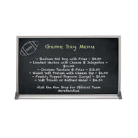 Value Line 12x16 BLACK Chalk Board with Aluminum Frame