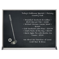 Value Line 24x30 BLACK Chalk Board with Aluminum Frame