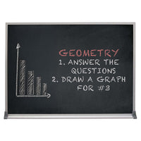 Value Line 24x84 BLACK Chalk Board with Aluminum Frame