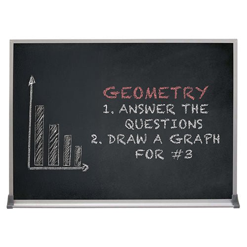 Value Line 24x84 BLACK Chalk Board with Aluminum Frame
