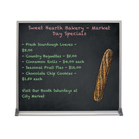 Value Line 14x22 BLACK Chalk Board with Aluminum Frame