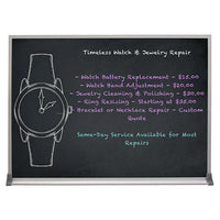 Value Line 14x14 BLACK Chalk Board with Aluminum Frame