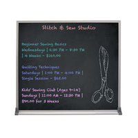 Value Line 22x28 BLACK Chalk Board with Aluminum Frame