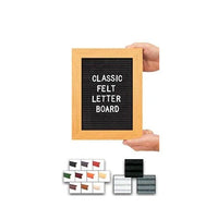 Access Letterboard | Open Face 8.5x11 Wood Framed Felt Letter Boards in Black, Grey, or White Felt Letter Board Colors Plus 10 Classic Wood 361 Frame Finishes