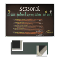 Value Line 48x48 BLACK Chalk Board with Aluminum Frame