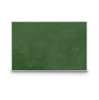 14x22 Magnetic Green Chalk Board with Aluminum Frame (Porcelain on Steel)