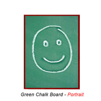 VALUE LINE 12x72 GREEN CHALK BOARD with WOOD FRAME BORDER (SHOWN IN PORTRAIT ORIENTATION)