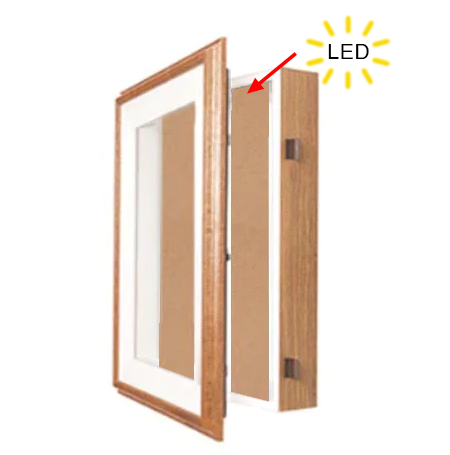 Oak Wood Frame Shadowbox 2