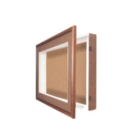 16 x 20 Designer Wood Shadowbox SwingFrames with Cork Board and Interior Lighting (2" Deep)