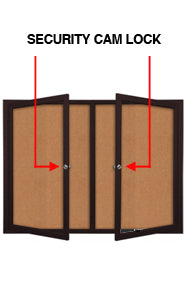 Enclosed Indoor Bulletin Boards (Multiple Doors) 