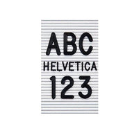 Black Helvetica Changeable Letter Sets | Character Sets | Number Sets | Directory Board Letters | Letter Board Letters