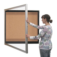 36x48 Designer Frame Shadow Box Display Case + Cork Board 1-Inch Deep –  Displays4Sale