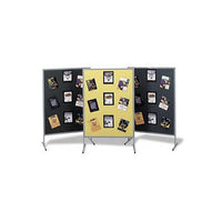 Loop Fabric Floor Exhibit Displays | Single Panel Display Stand