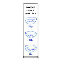 Value Line 12x48 White Board, Long Dry Erase Markerboard + Silver Trim Aluminum Frame