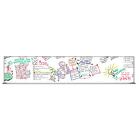 Value Line 12x60 White Dry Erase Marker Board with Aluminum Frame