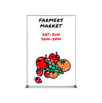 Value Line 16x20 White Dry Erase Marker Board with Aluminum Frame