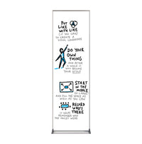 Value Line 24x84 White Dry Erase Marker Board with Aluminum Frame