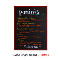 22x28 MAGNETIC BLACK CHALK BOARD with PORCELAIN ON STEEL SURFACE (SHOWN IN PORTRAIT ORIENTATION)