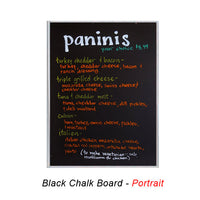24x30 MAGNETIC BLACK CHALK BOARD with PORCELAIN ON STEEL SURFACE (SHOWN IN PORTRAIT ORIENTATION)