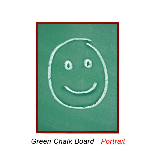22x28 MAGNETIC GREEN CHALK BOARD with PORCELAIN ON STEEL SURFACE (SHOWN IN PORTRAIT ORIENTATION)