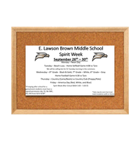 11 x 17 Wood Framed Cork Bulletin Board  | Decorative Frame Style