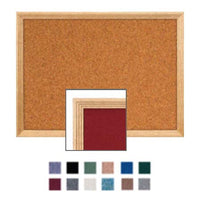 12 x 18 Wood Framed Cork Bulletin Board with Decorative Frame Style in 3 Wood Finishes